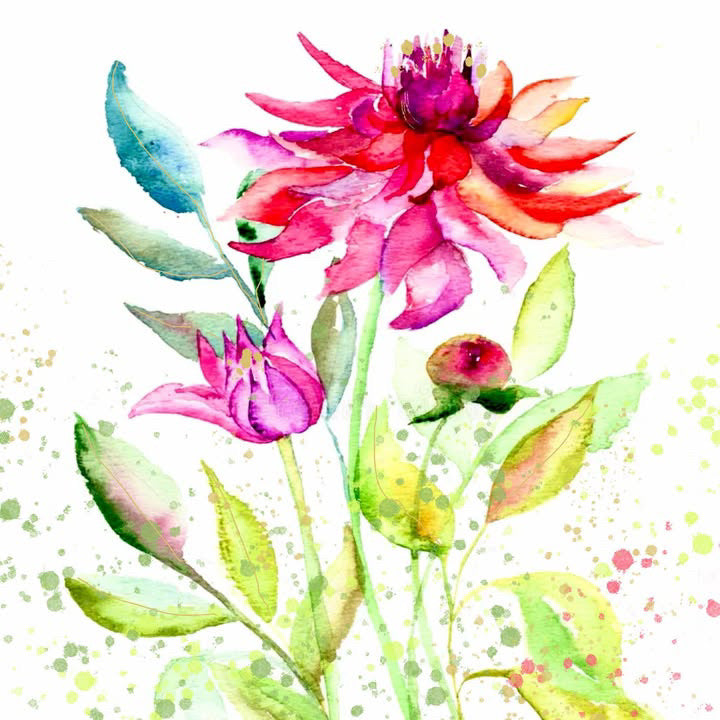 Dahlia painting workshop with Jay Nolan Latchford