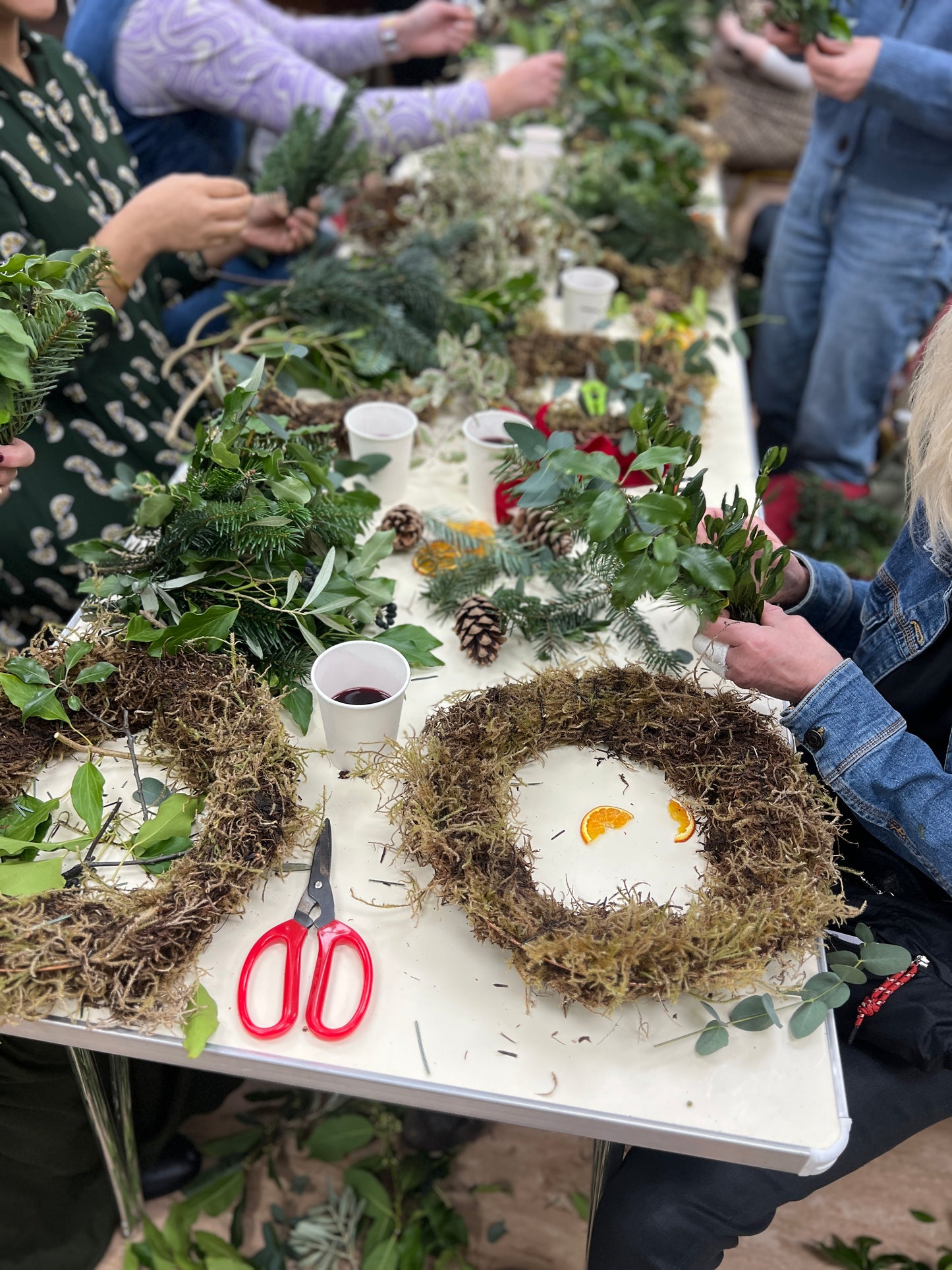 Christmas wreath workshop