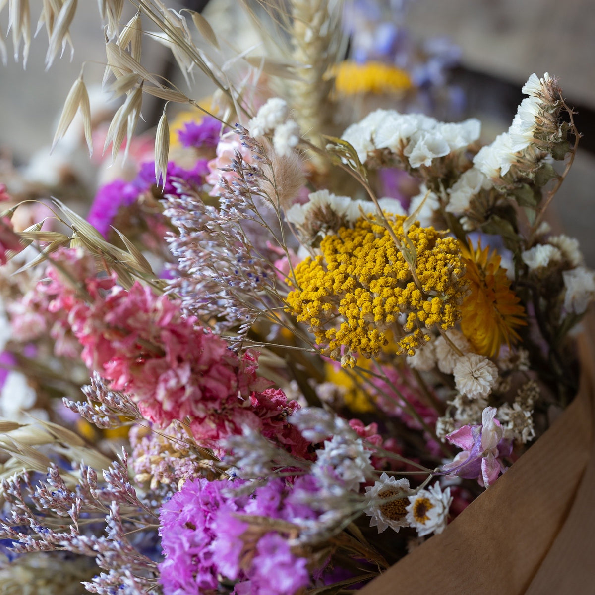 Everlasting Flower Gift bouquet - colourful