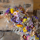 Dried Flower Wreath - colourful