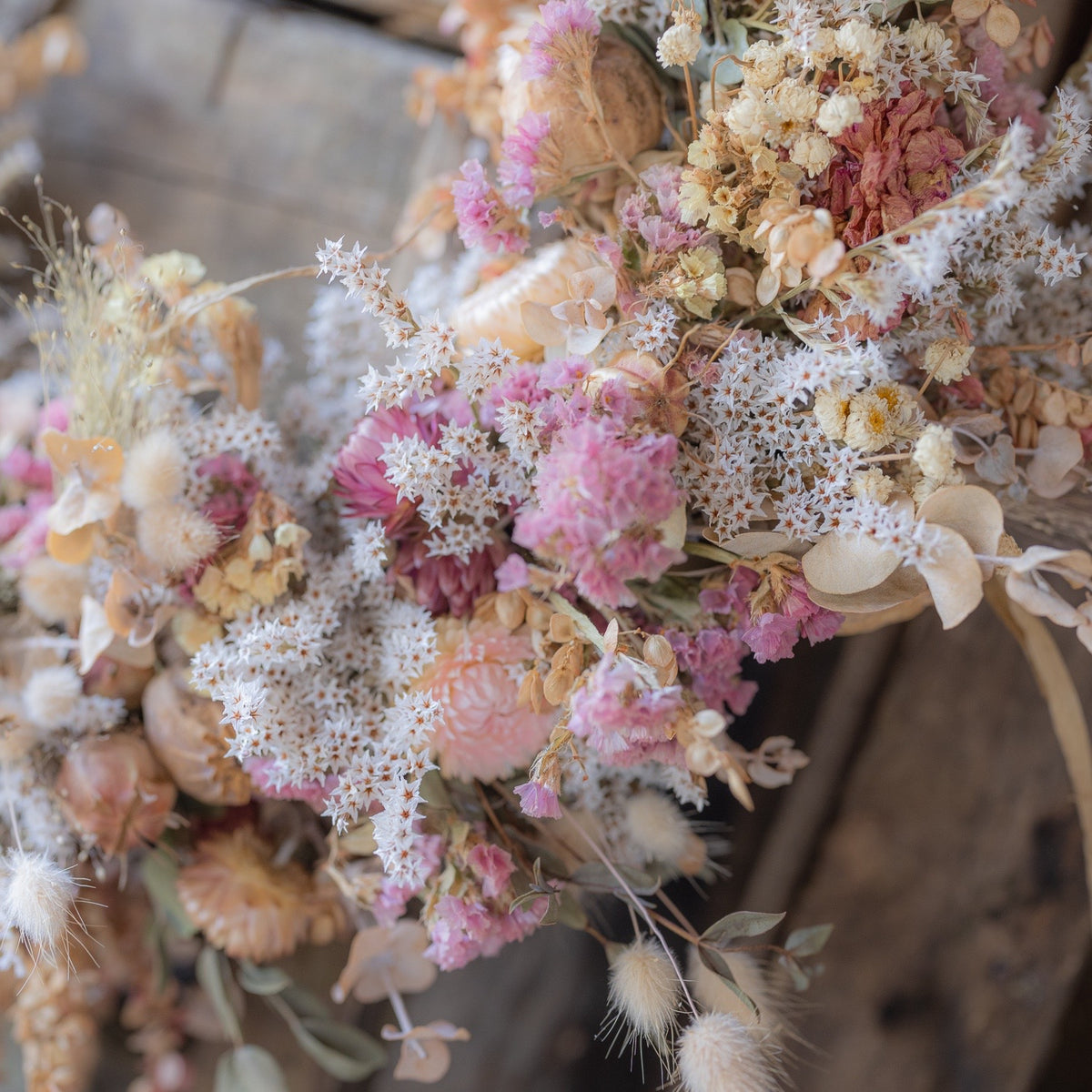Dried Flower Wreath - pastels