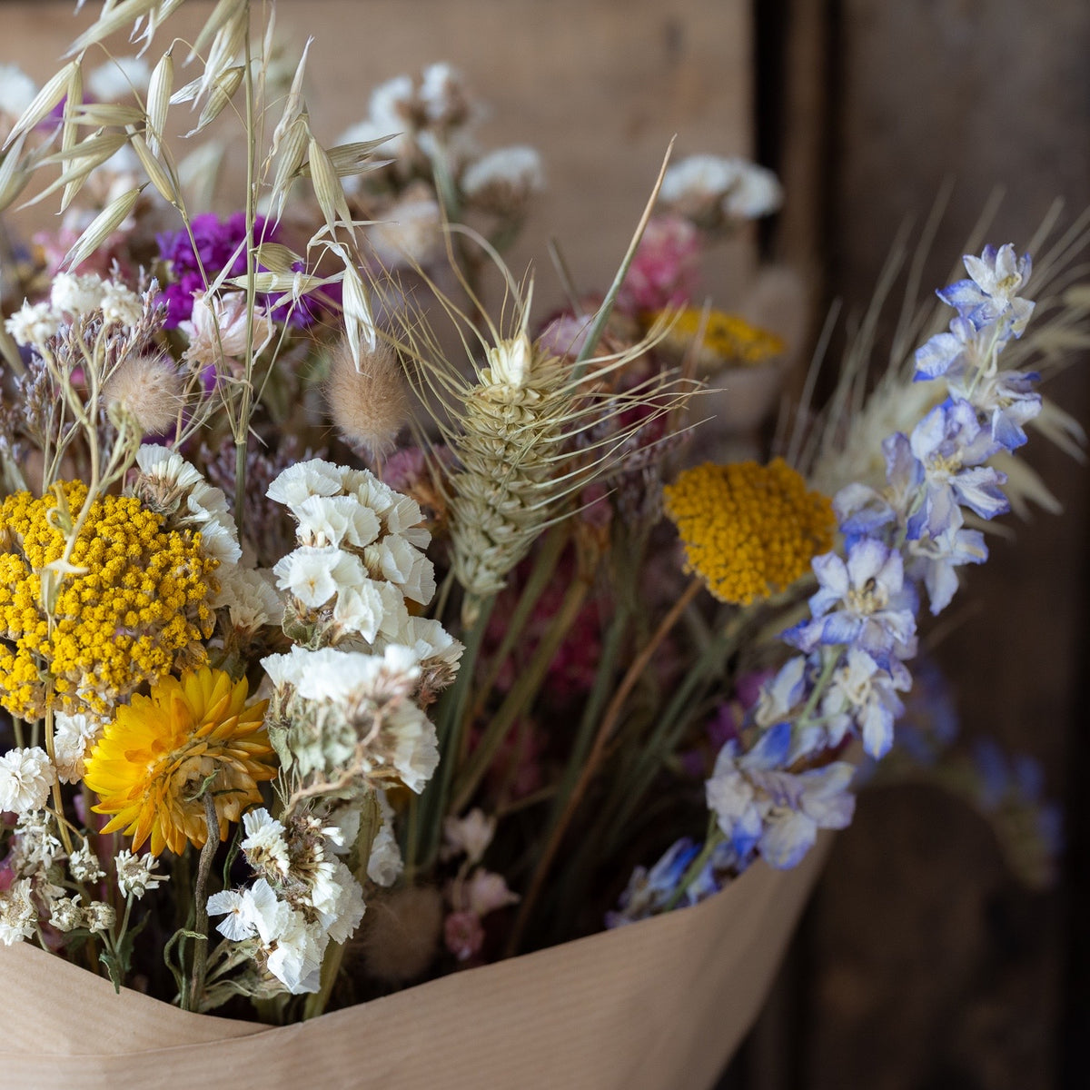 Everlasting Flower Gift bouquet - colourful