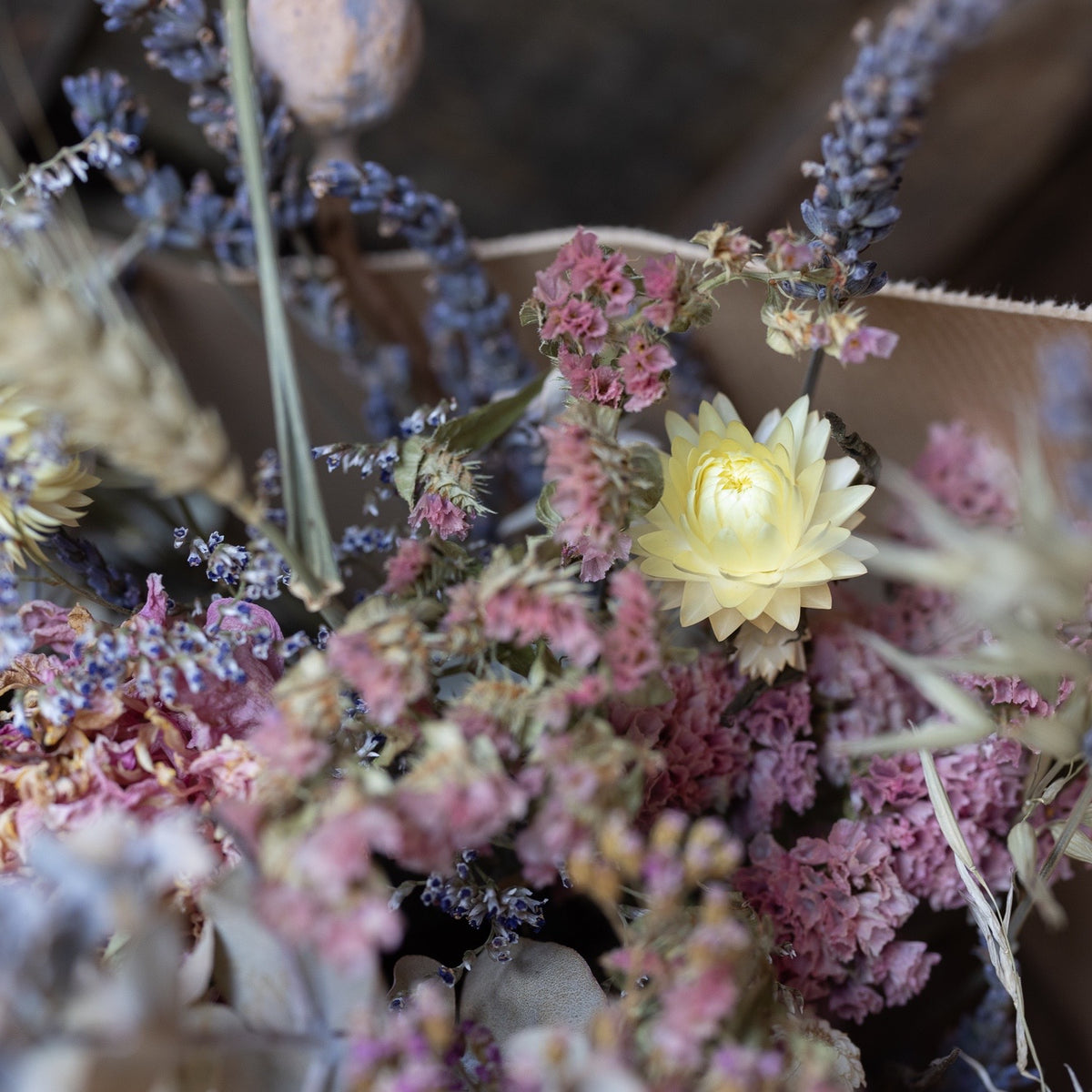 Everlasting Flower Gift bouquet - pastels