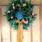 Luxury Red Hot Chilli Flower Christmas wreath - pre order