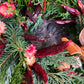 Luxury Red Hot Chilli Flower Christmas wreath - pre order